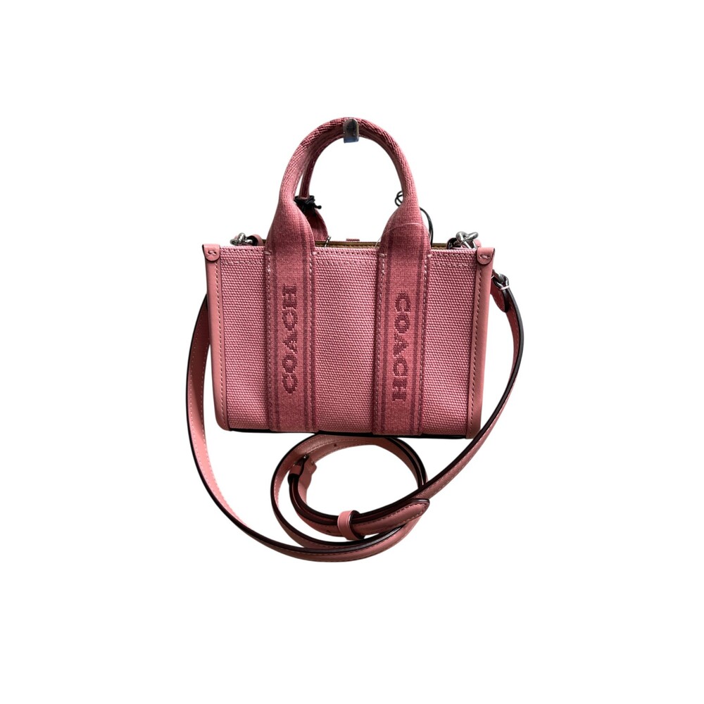 Coach Smith Mini Tote Bag Blush Pink Canvas Leather Crossbody CS618 New - Picture 13 of 13